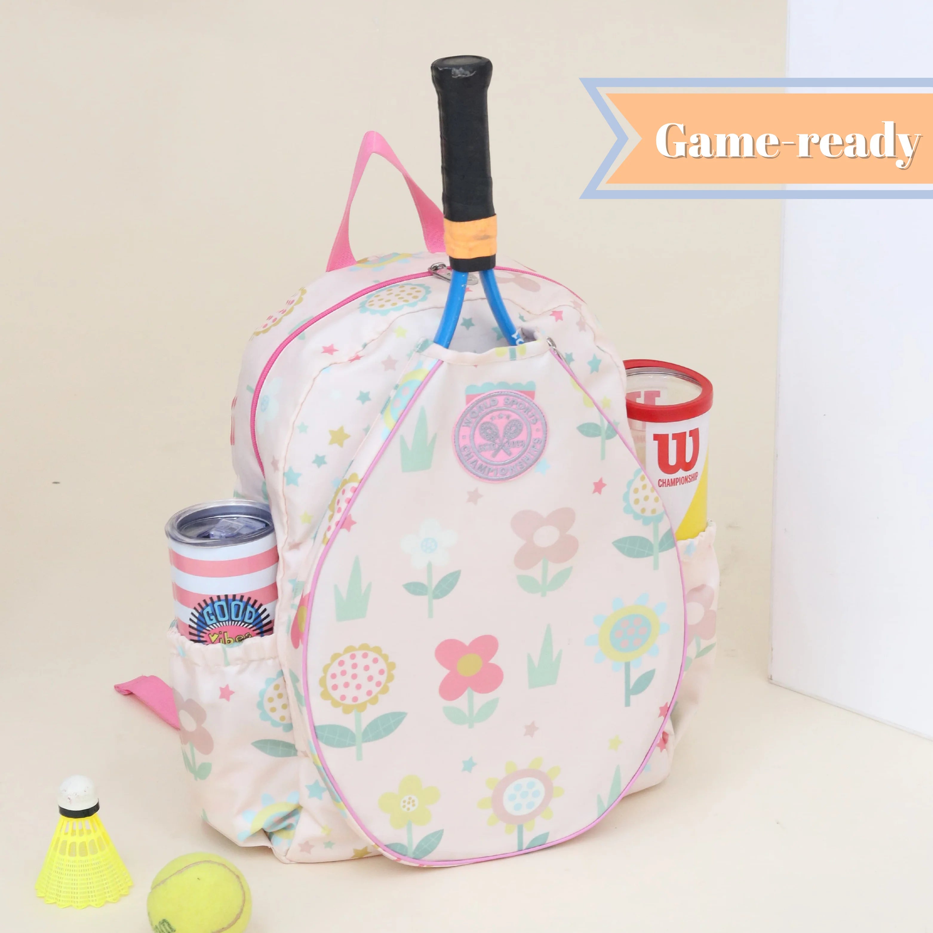 Flower Girl Tennis Backpack