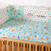 Blue Llama Cot Sheet (62x44)"