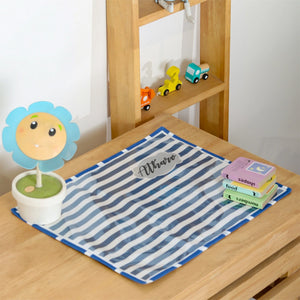 Set of 2 Blue Stripes Table Mat
