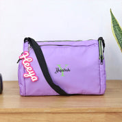 Purple Sports Duffle Bag