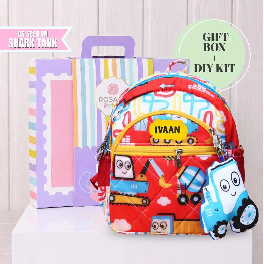 Diy Red Truck School Bag