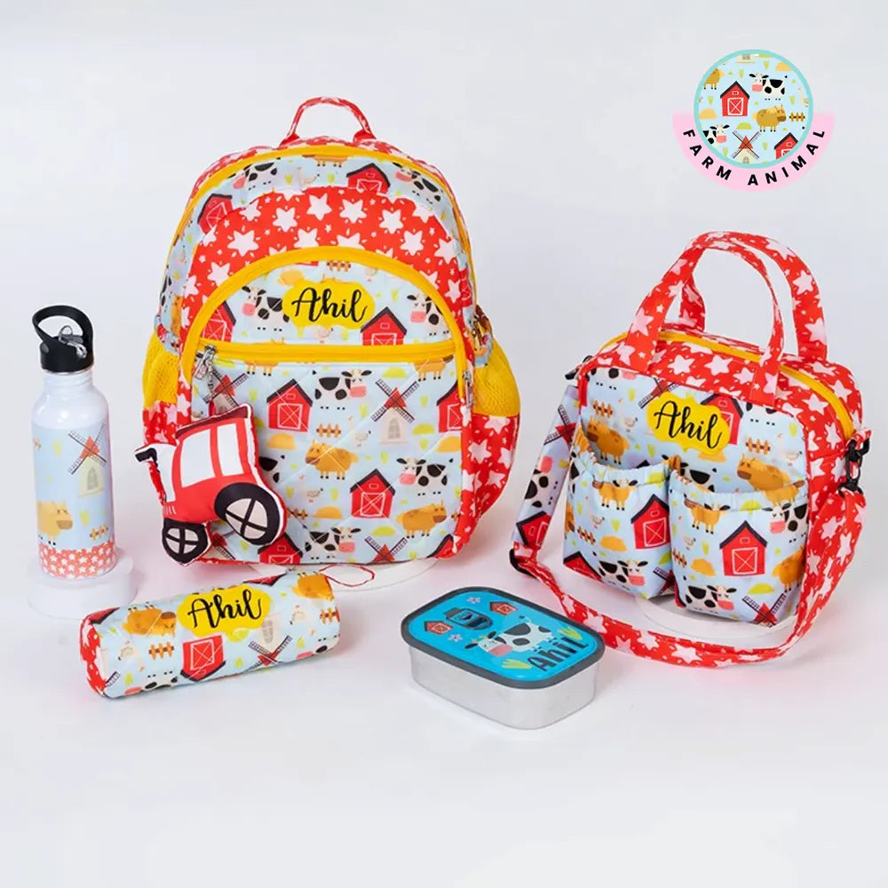 Farm Animal School Bag