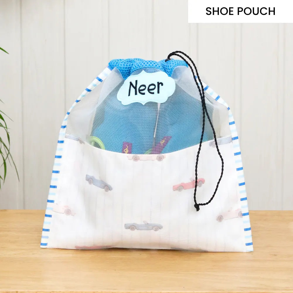 Shoe Pouch - Roadster Print