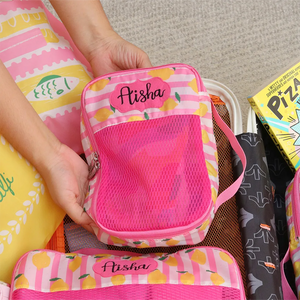 Capri Pink 5 Piece Packing Cube Set