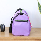 Purple Sports Duffle Bag