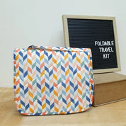 Foldable Travel Kit - English Zigzag