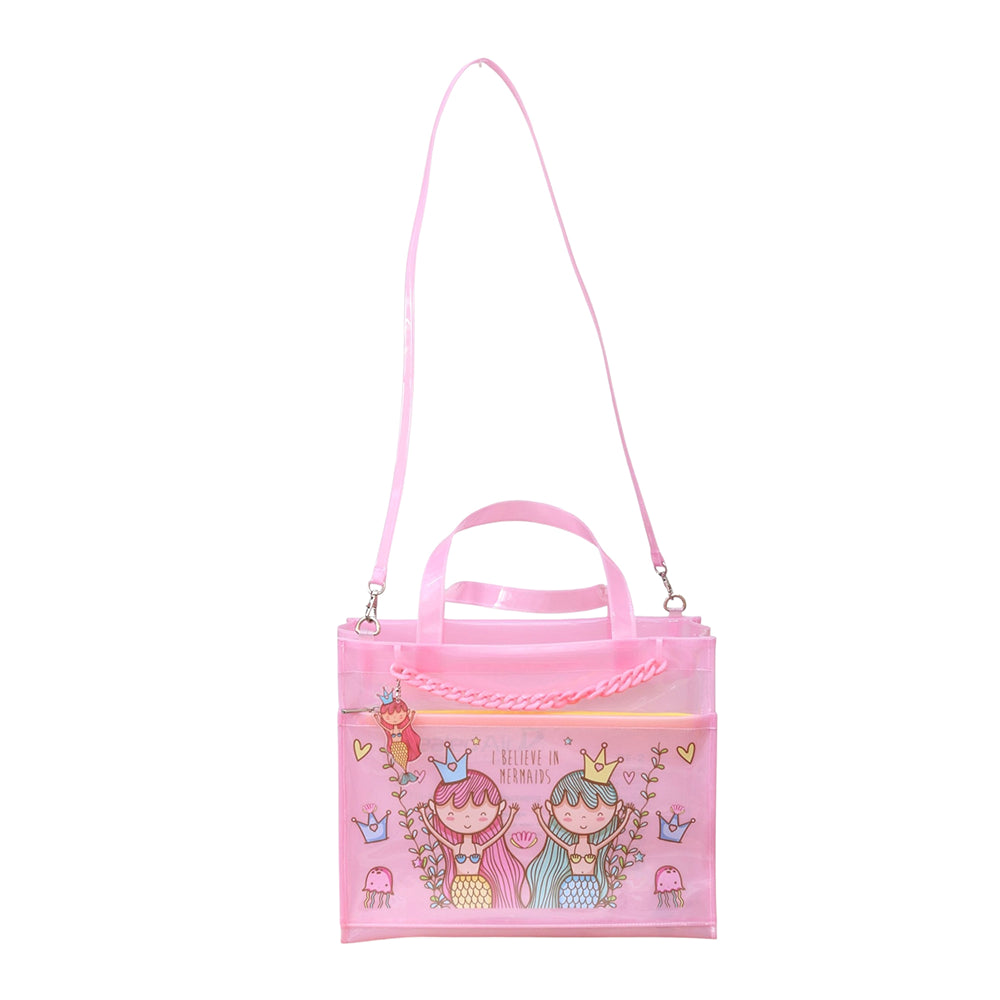 Mermaid Magic Double Pocket Jelly Tote Bag & Wet Pouch