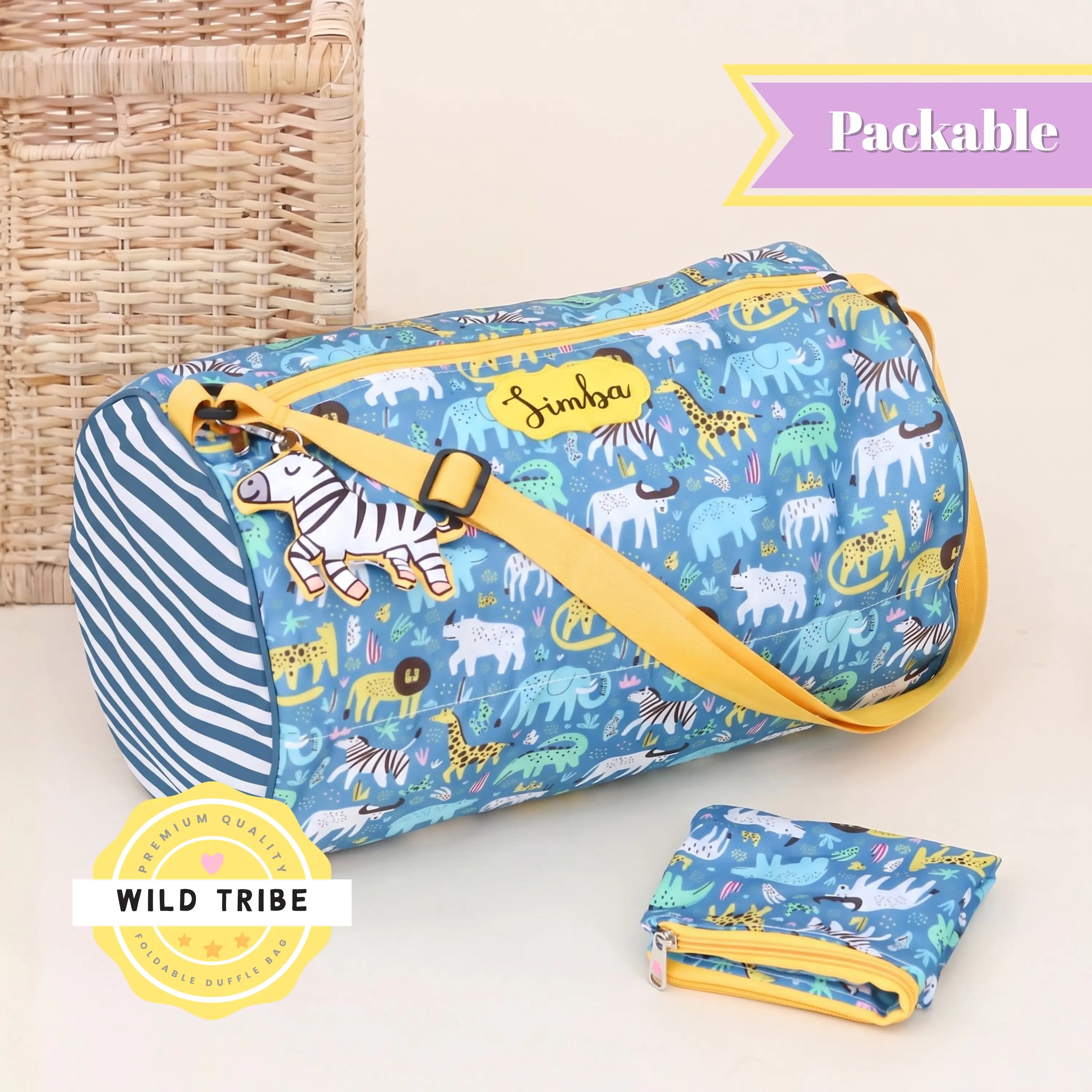 Wild Tribe Foldable Duffle Bag