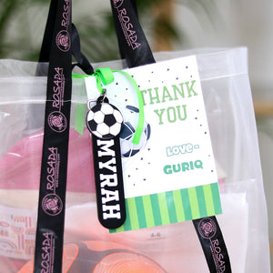 Personalised Soccer Acrylic Keychain