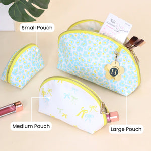 Blue Summer Nested Pouch Set