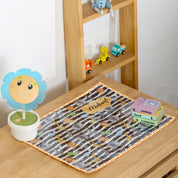 Set of 2 Black White Animals Table Mat
