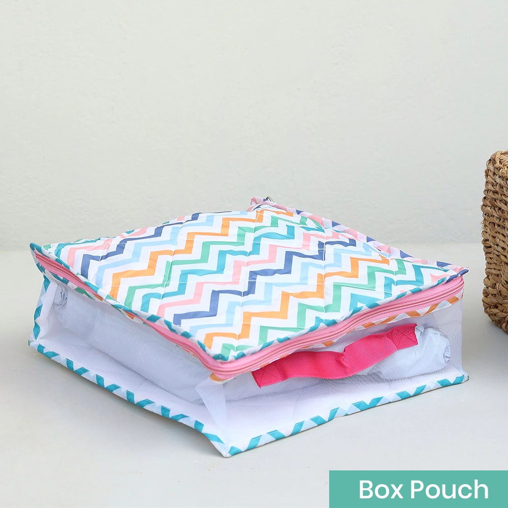 Box Pouch [14x14]" - Zigzag