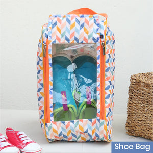 Shoe Bag - English Zigzag