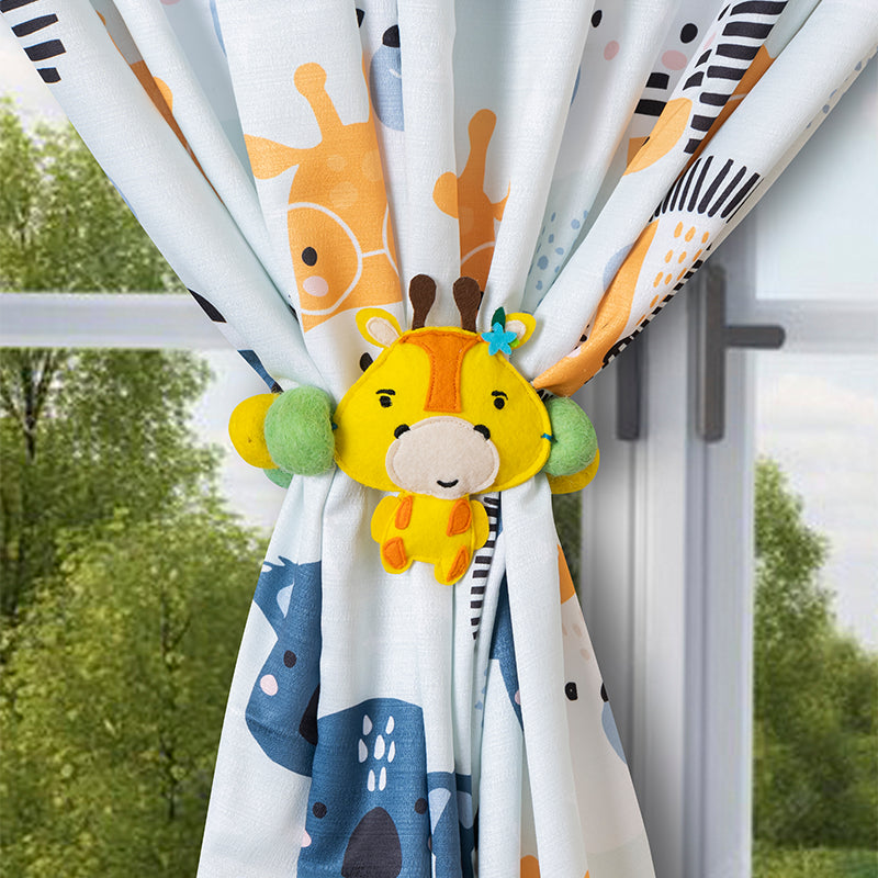 Giraffe Curtain Tier (Set of 2)