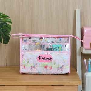 See Thru Toiletries Kit - Pink Unicorn