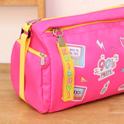 Retro Pink Yellow Sports Duffle Bag