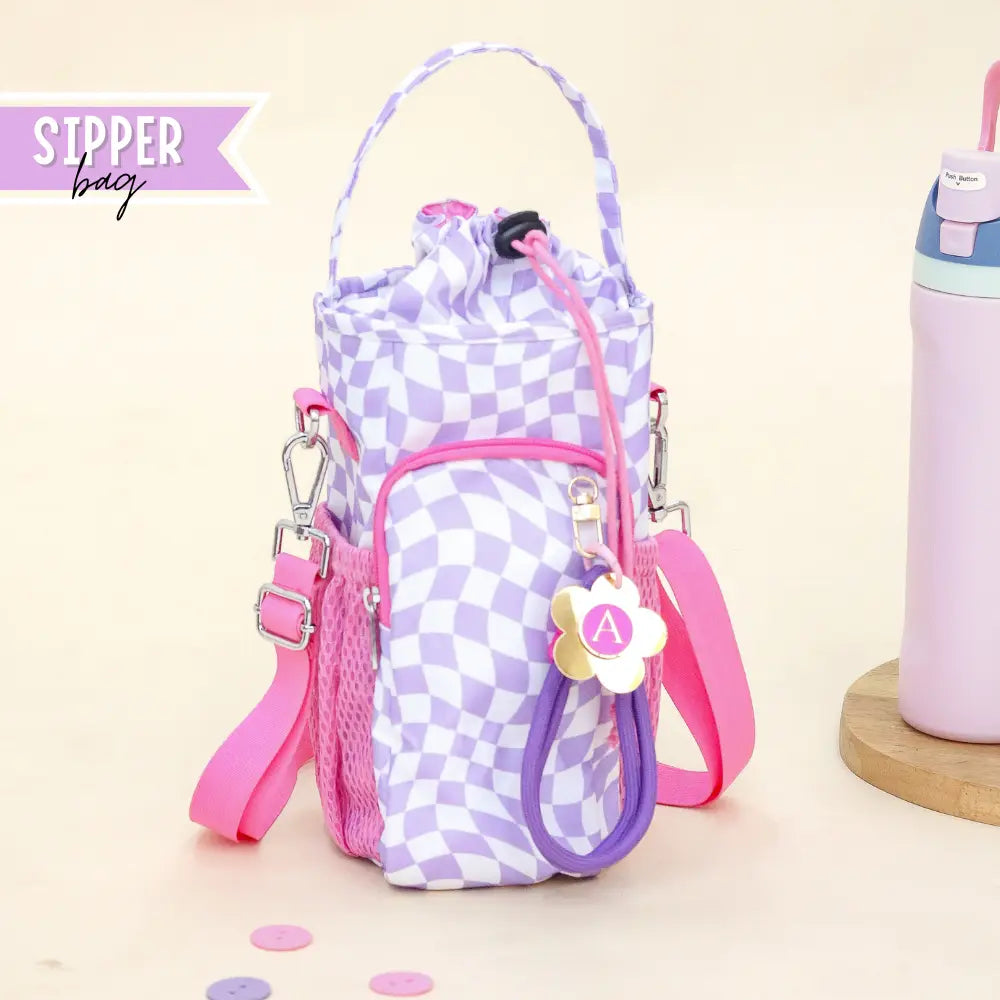 Purple Patches Insulated Sipper Bag