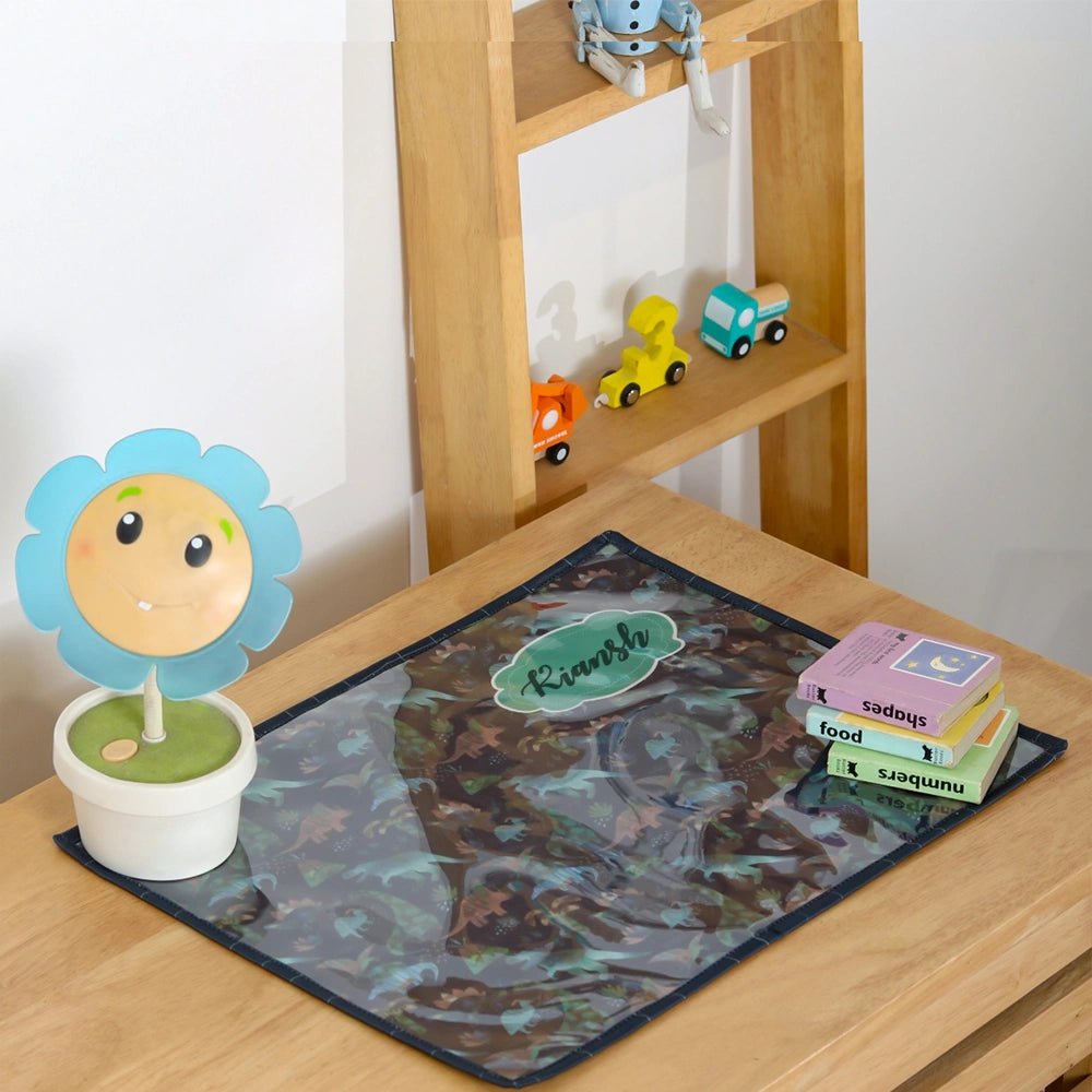 Set of 2 Blue Dino Table Mat