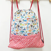 Aeroplane Drawstring Bag