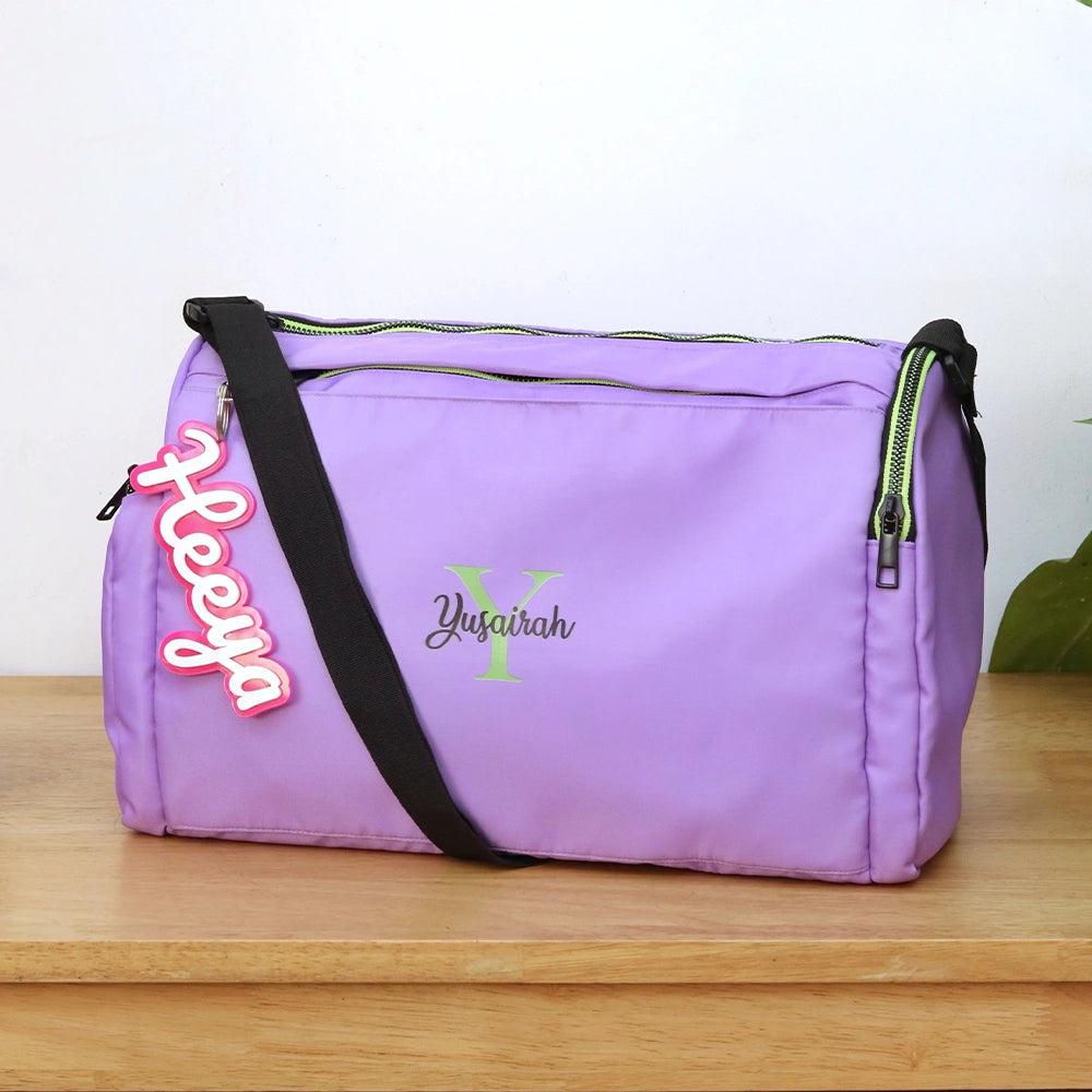 Purple Sports Duffle Bag - Main Image