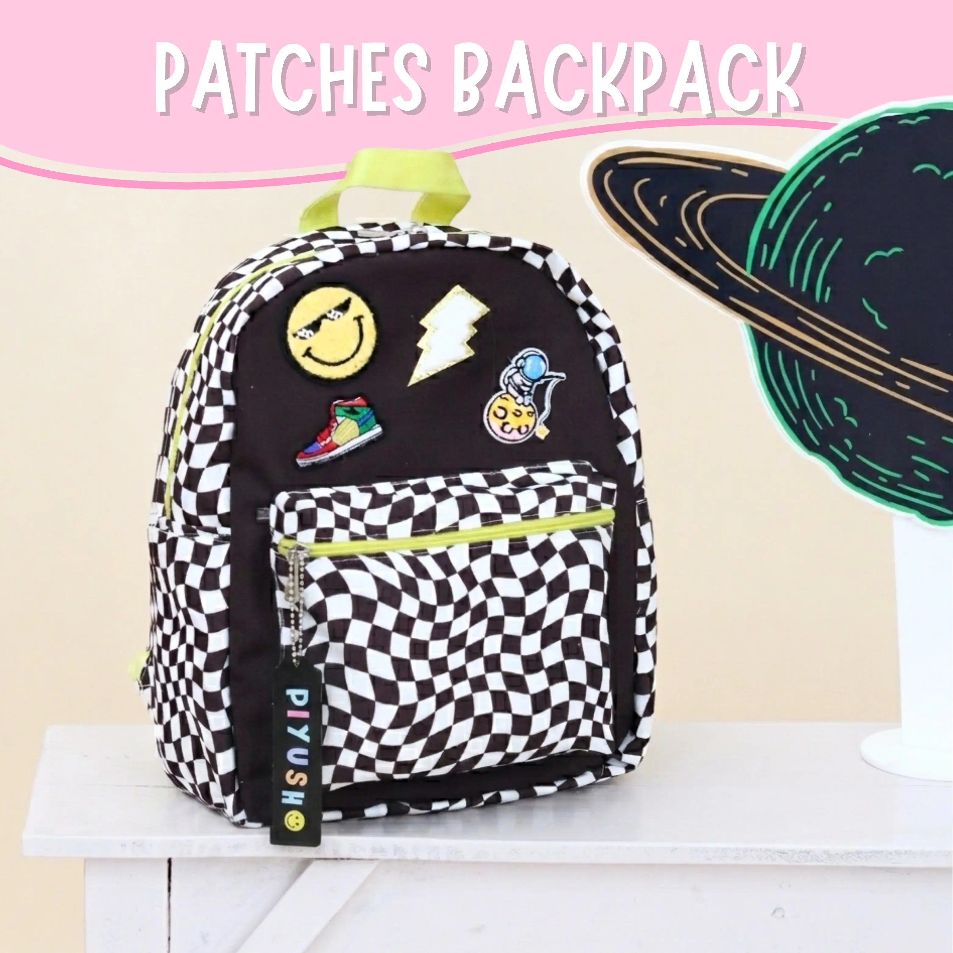 Black Patches Backpack