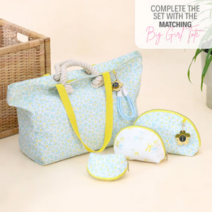 Blue Summer Nested Pouch Set