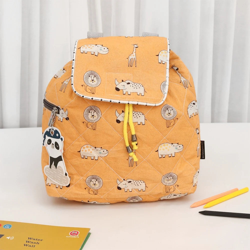 Canvas Yellow Jungle Tales Rucksack Bag