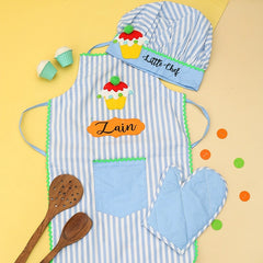 Blue Stripes Cooking Apron