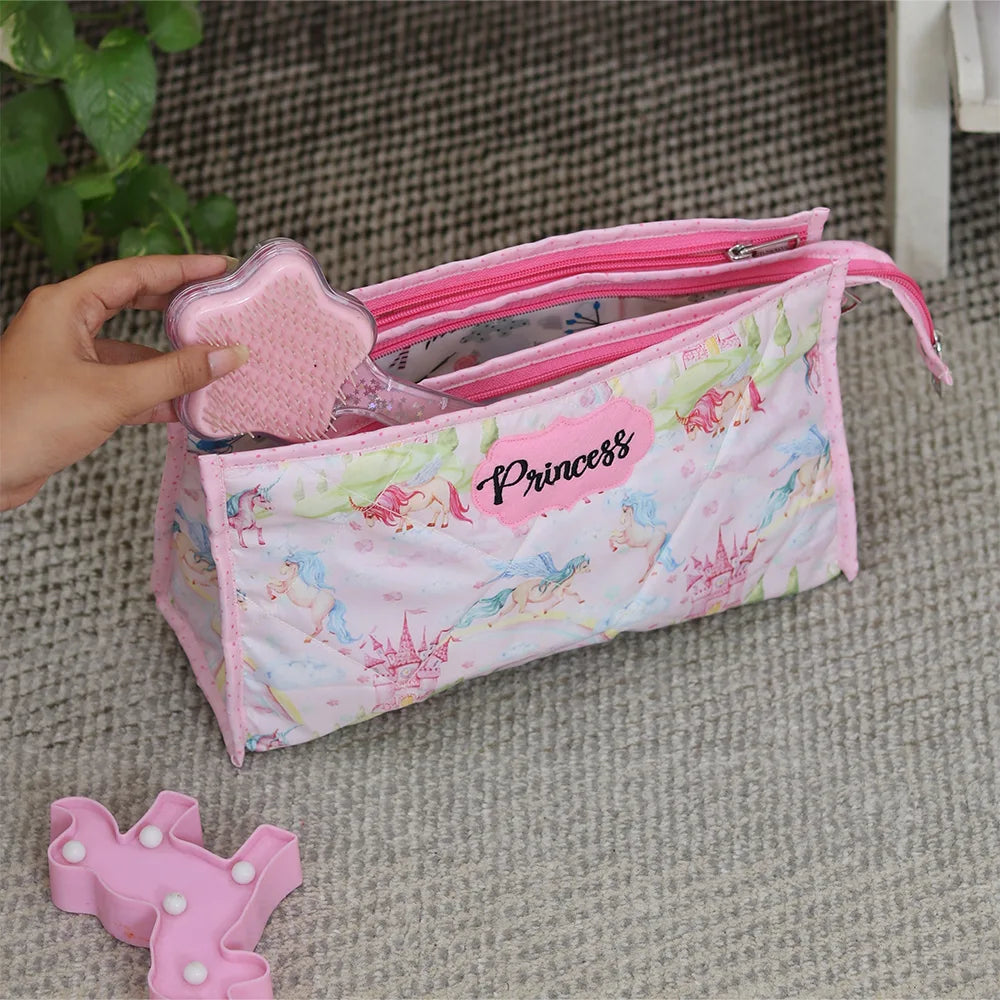 3-Zip Toiletries Kit Pink Unicorn – Rosada Baby