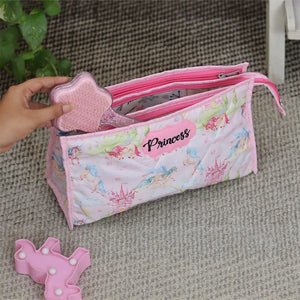 3-Zip Toiletries Kit - Pink Unicorn