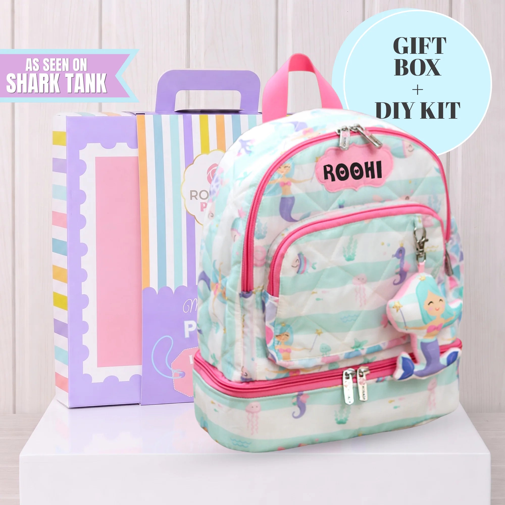 Diy Aqua Girl Wonder School Bag
