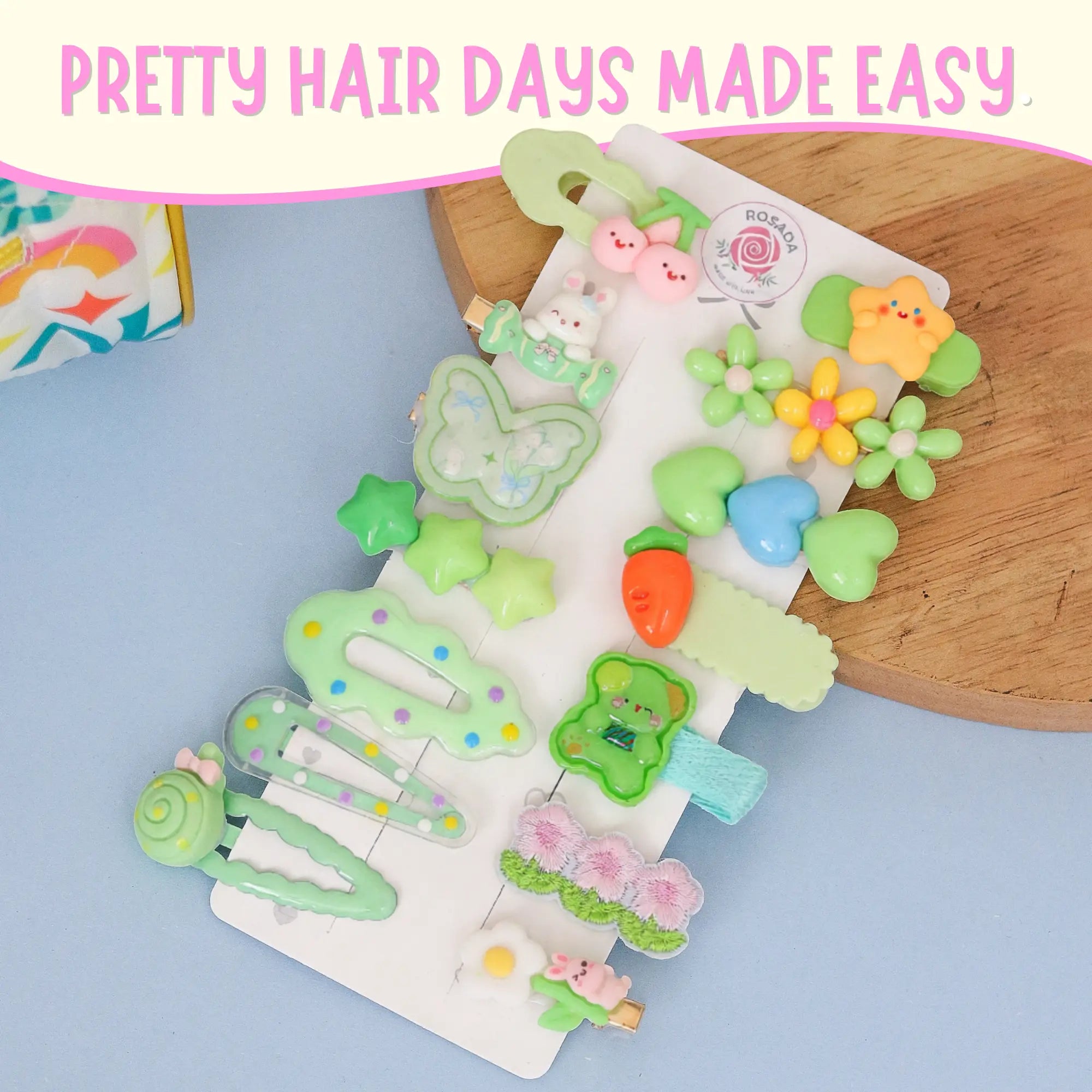 Apple Bloom Hairclip Set