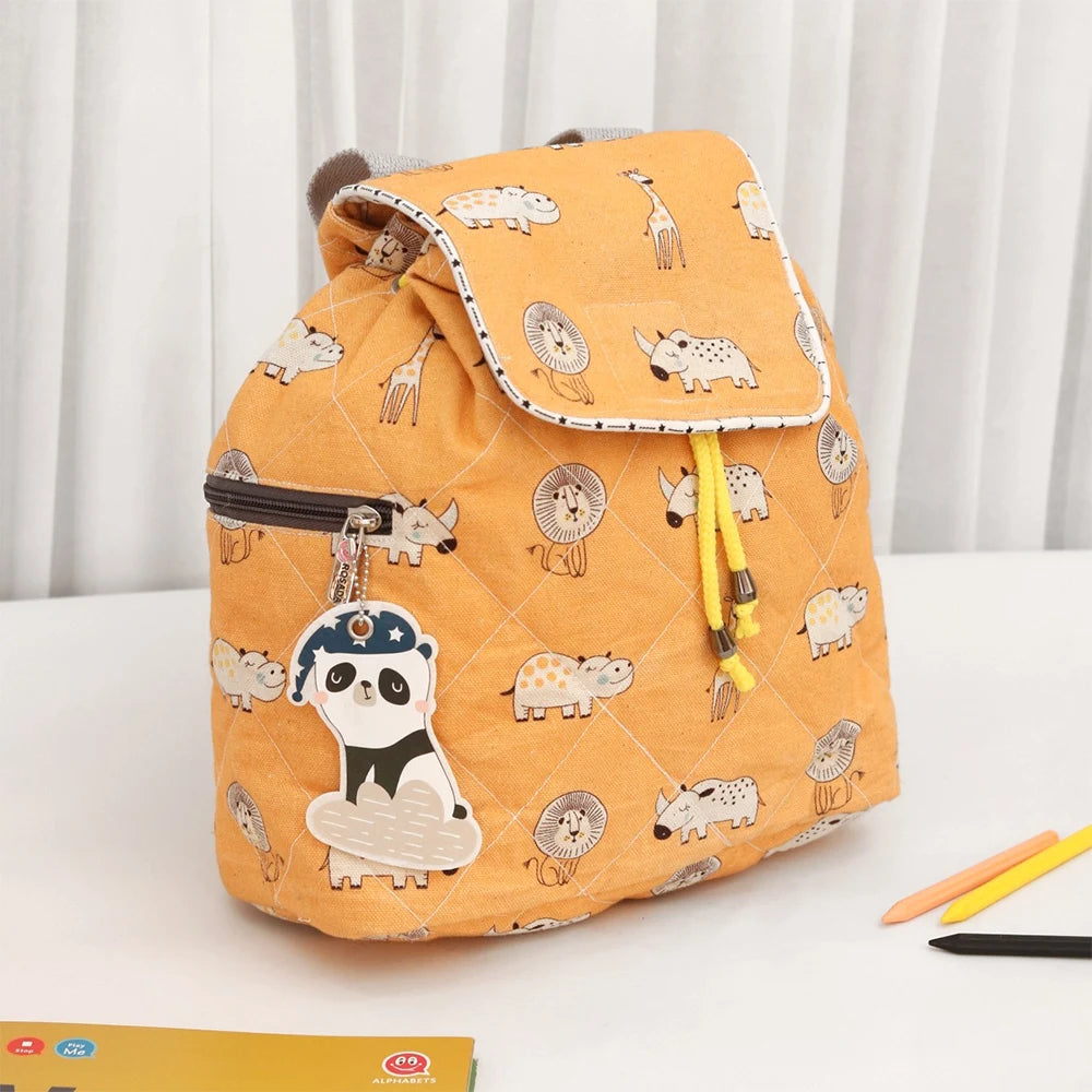 Yellow Jungle Tales Rucksack Bag