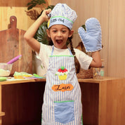 Blue Stripes Cooking Apron