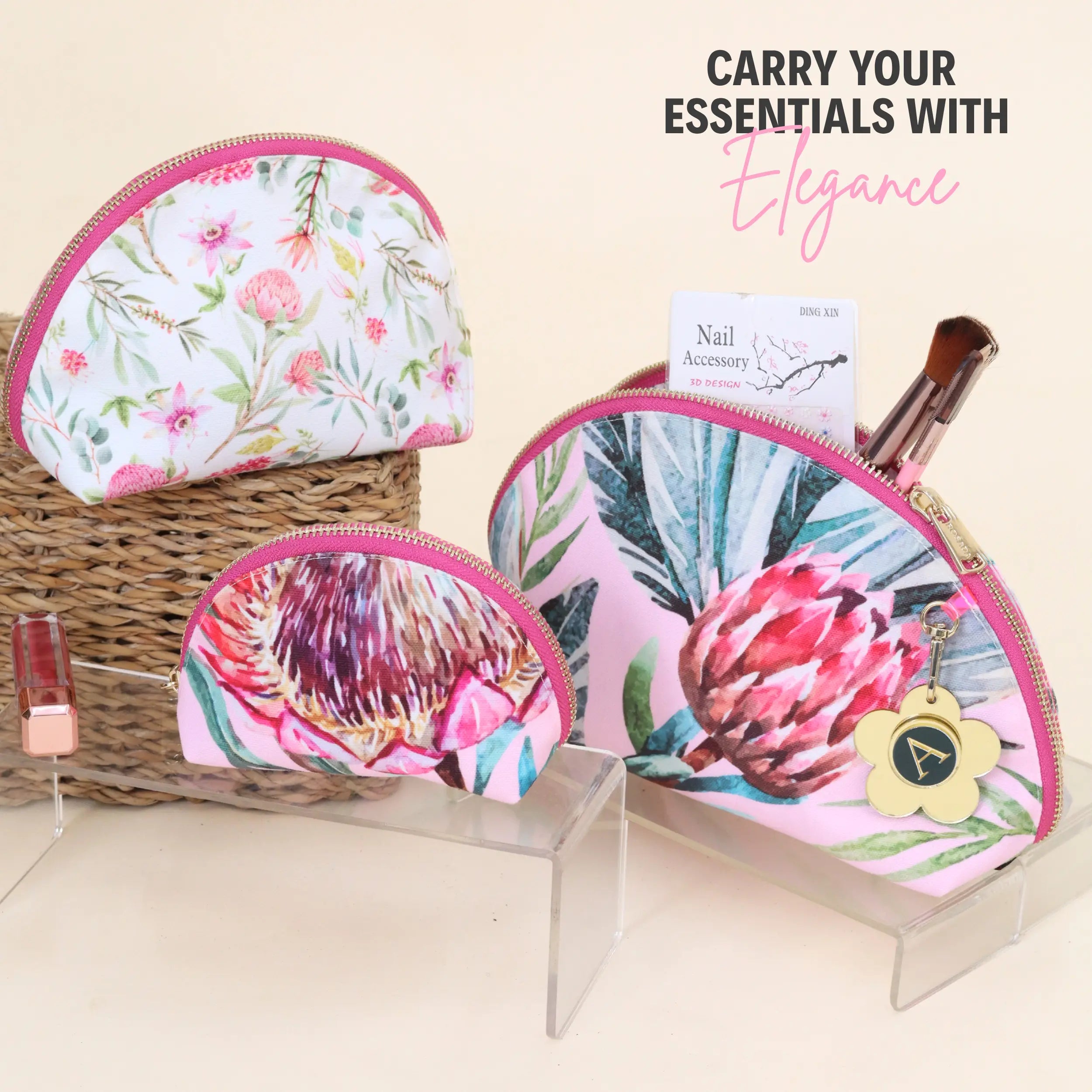 Portea Bloom Nested Pouch Set
