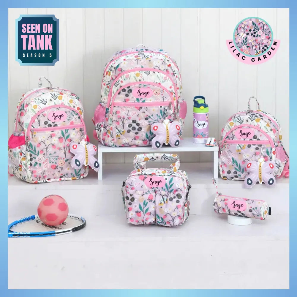 Lilac Garden School Bag