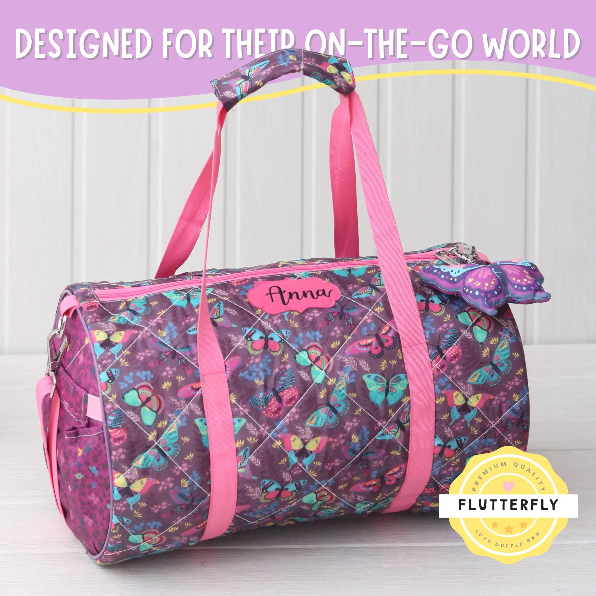 Flutterfly Luxe Duffle Bag