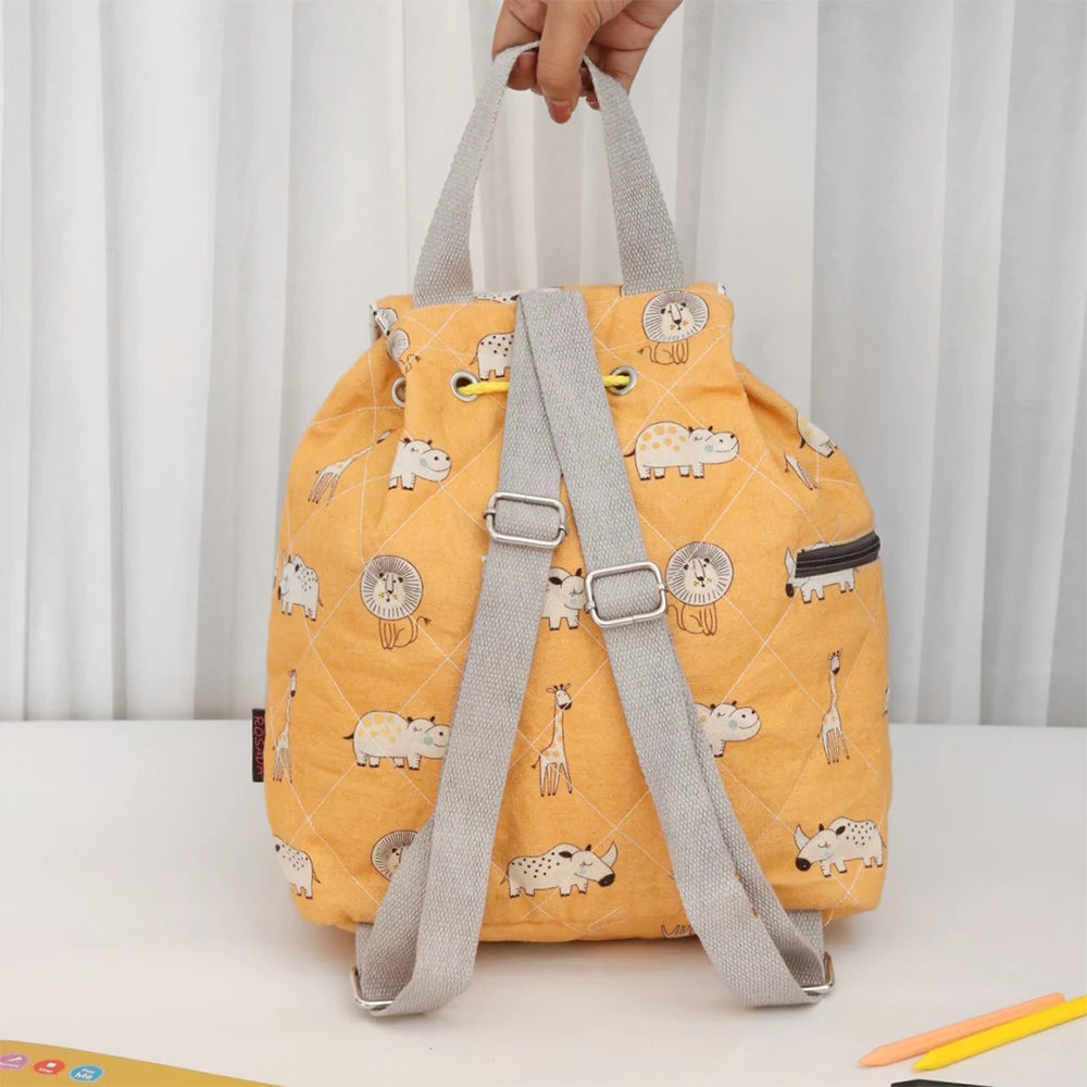 Yellow Jungle Tales Rucksack Bag