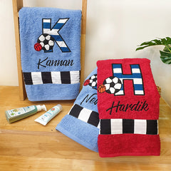 Football Alphabet Towel