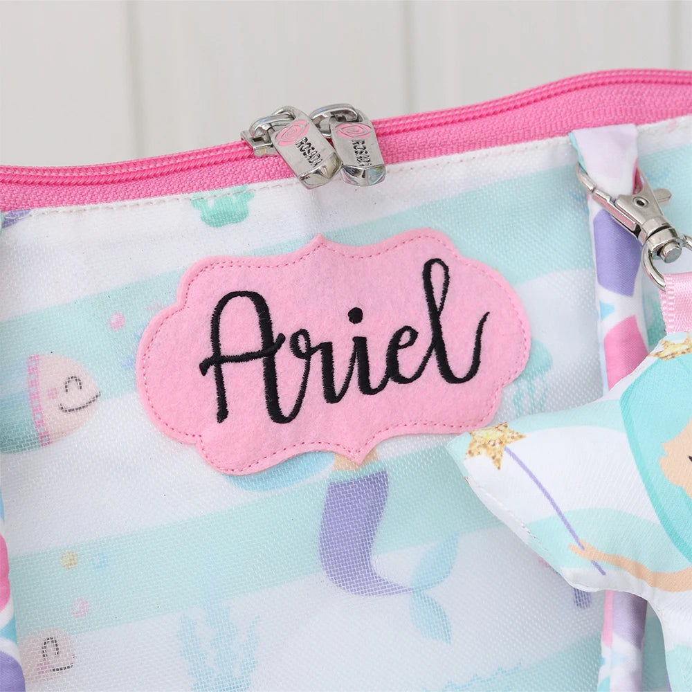 Aqua Girl Tote Bag