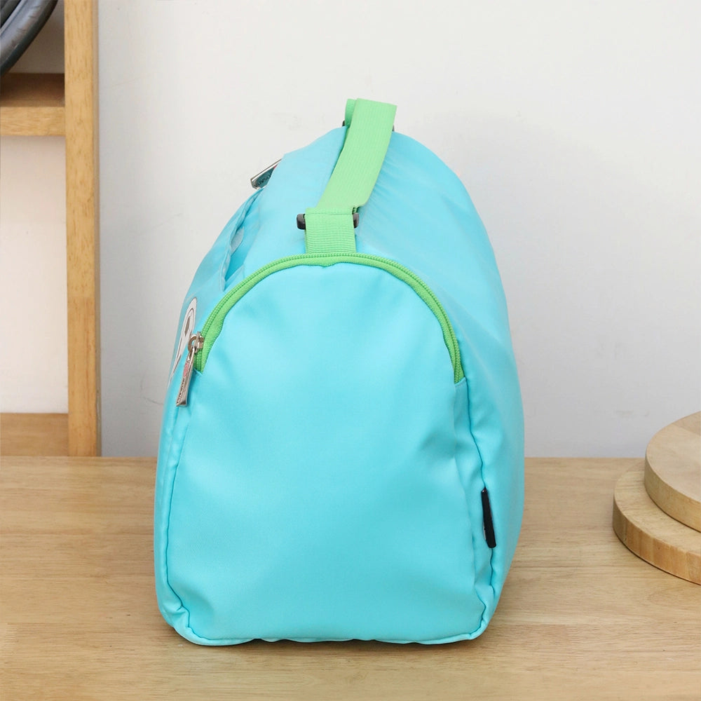 Retro Cyan Green Sports Duffle Bag