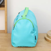 Retro Cyan Green Sports Duffle Bag