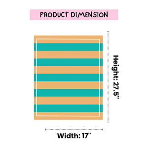 Orange Green Set of 2 Bamboo Hand Towel