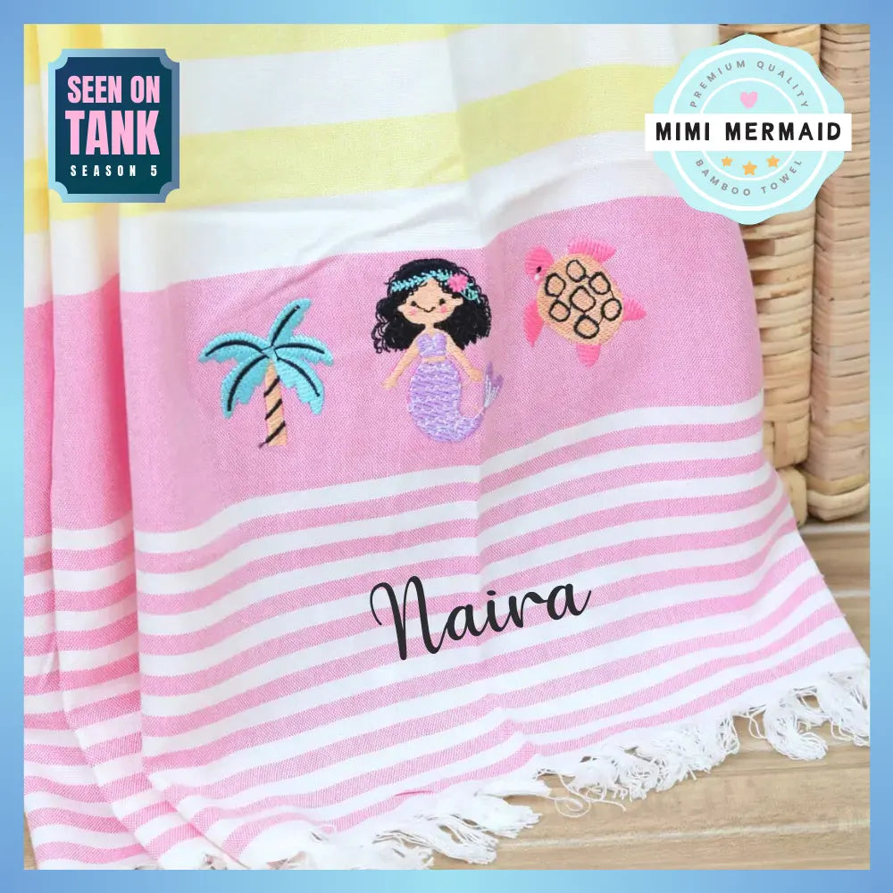 Mimi Mermaid Bamboo Towel