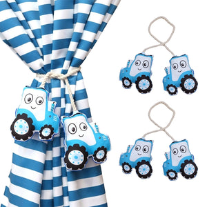 Blue Truck Rope Curtain Tiers (Set of 2)