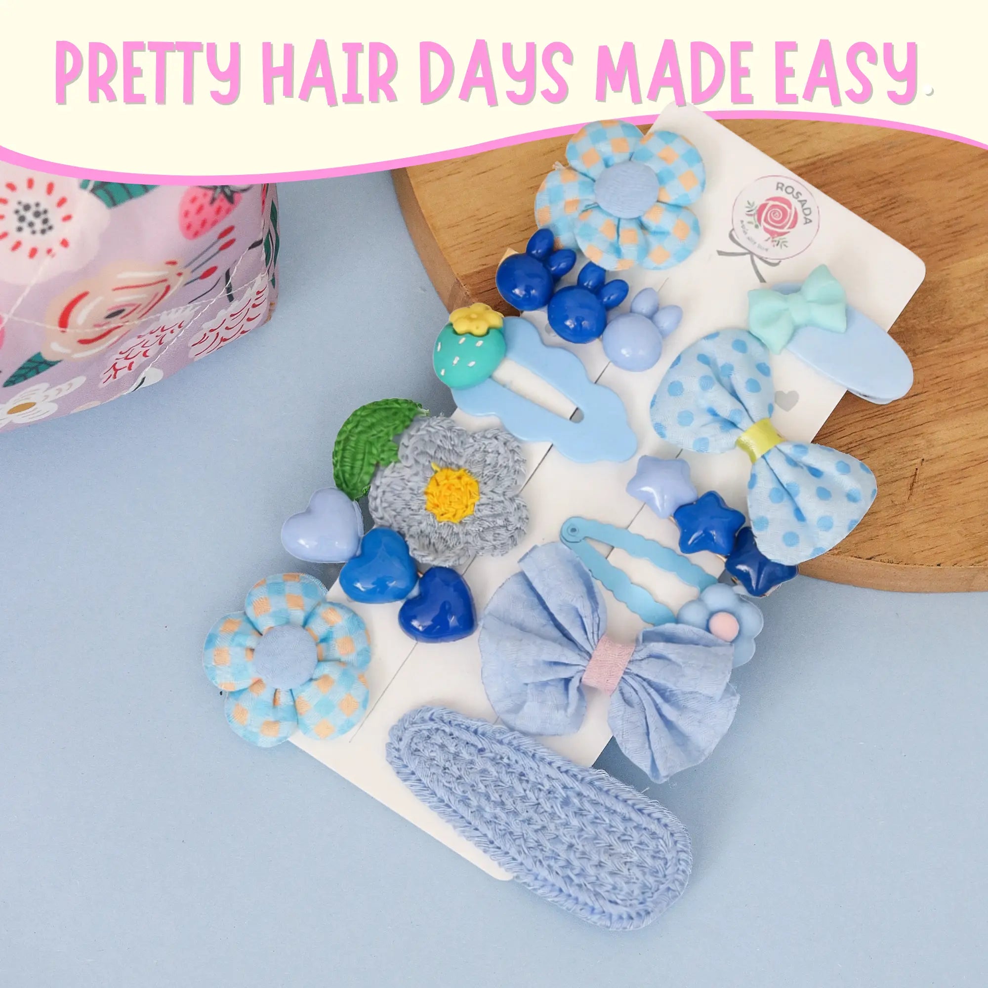 Sky Bloom Hairclip Set