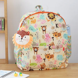 White Alphabet Backpack