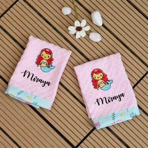 2 Pcs Mermaid Napkins Set