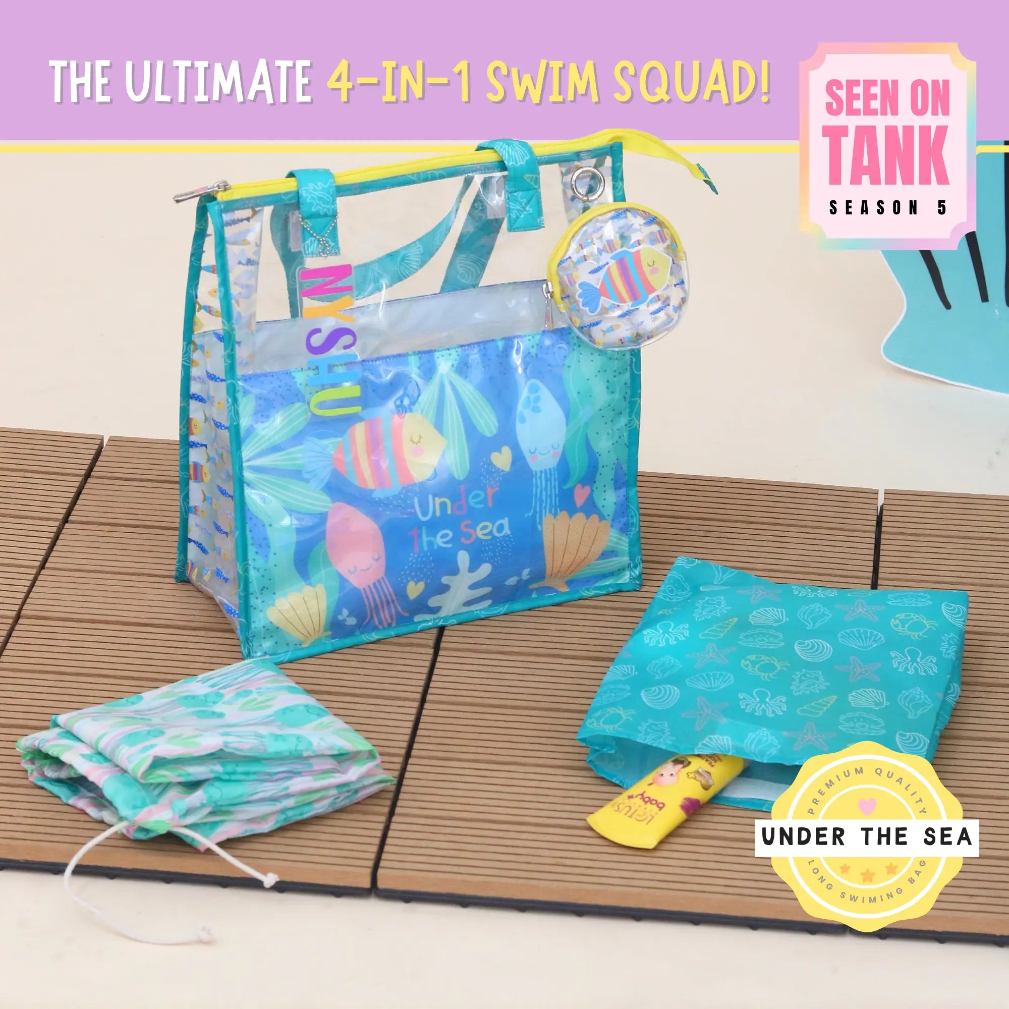 Under The Sea Long Swimming Bag