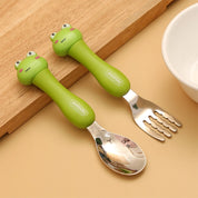 Premium Animal Spoon N Fork Set